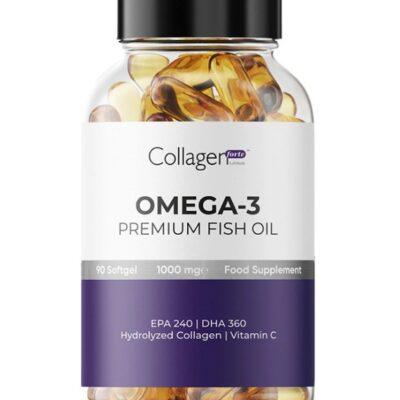 روغن ماهی ممتاز امگا 3 کلاژن هیدرولیز شده و ویتامین C