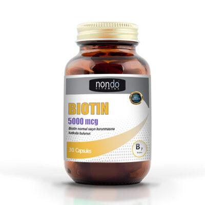 بیوتین 5000 میکروگرم Nondo