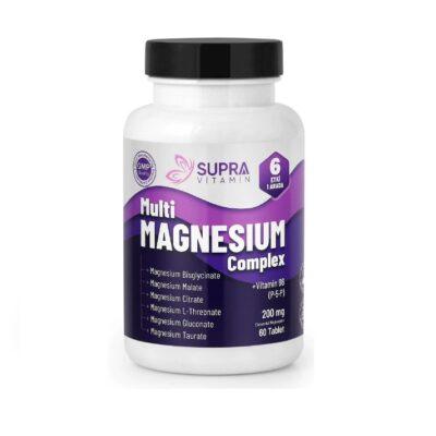 مولتی منیزیم بیس گلیسینات سیترات مالات ال ترئونات گلوکونات و تاورات