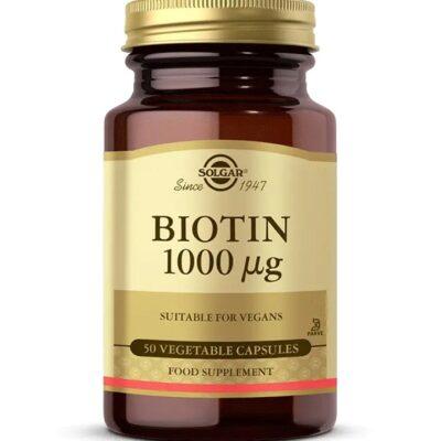 مکمل بیوتین سولگار 1000 میکروگرم 50 عددی