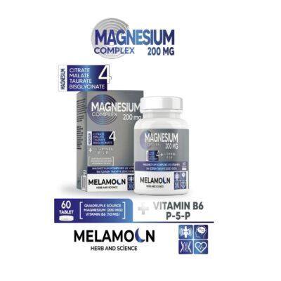 منیزیم و ویتامین B6 (p5p) (بیس گلیسینات، مالات، تورات، سیترات)