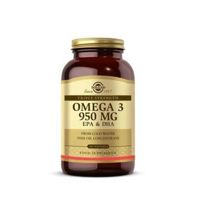 کپسول ژلاتینی امگا 3 روغن ماهی 950 میل 100 عددی