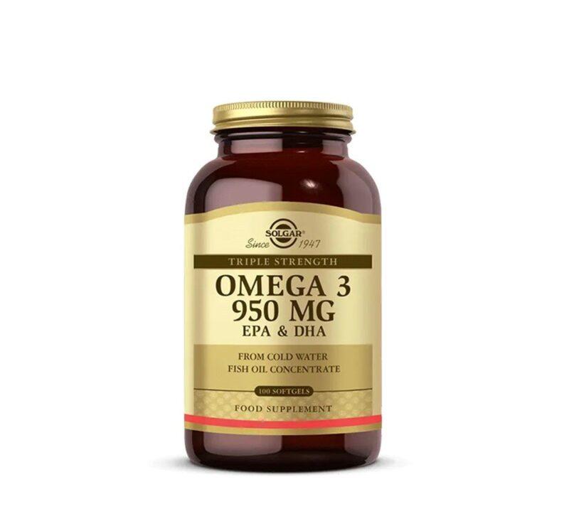 کپسول ژلاتینی امگا 3 روغن ماهی 950 میل 100 عددی