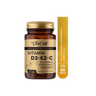 ویتامین D3 K2 C لایف سل